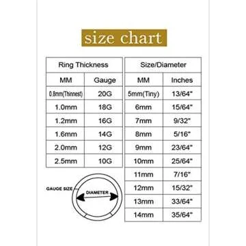 FOLLOWMOON 13mm Septum Ring Gold Nose Rings Hoop 16 Gauge Nose Hoop Helix Daith Tragus Earrings Hinged Segment Septum Clicker Lip Rings 16g Cartilage Earring Nose Piercing Jewelry Surgical Steel