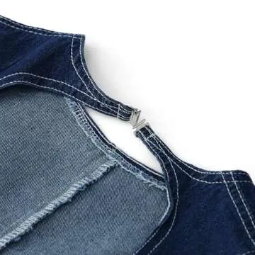 Women Y2K Halter Denim Top - Stylish and Sexy Summer Wear