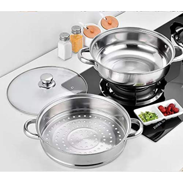 2 Tier Stainless Steel Steamer Pot for Healthy Cooking
