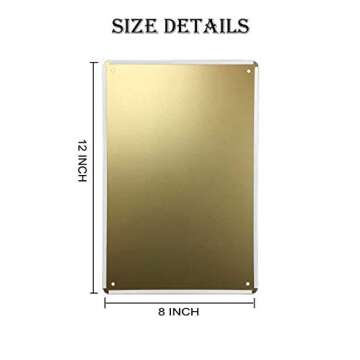 Bourbon Whiskey Decor Signs - Vintage 8x12 Inch Metal Tin Sign