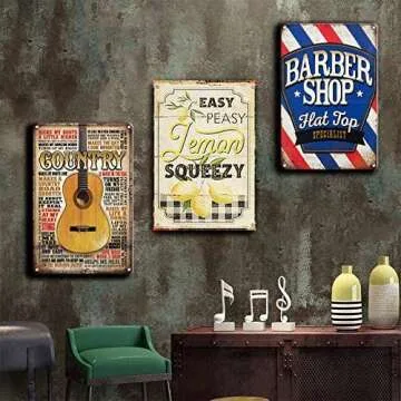 Bourbon Whiskey Decor Sign - 8x12 Inch Metal Wall Art