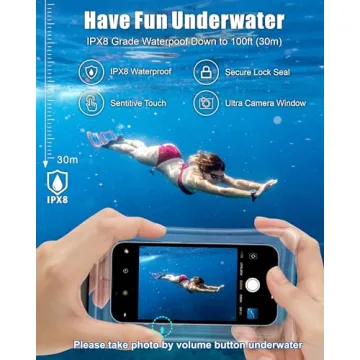 F-color Waterproof Phone Pouch for Aquatic Adventures