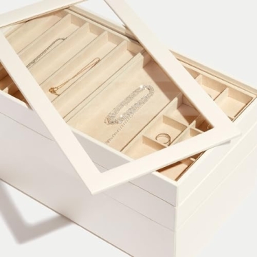 WOLF VAULT Earring Tray - Anti-Tarnish 32 Compartment Insert