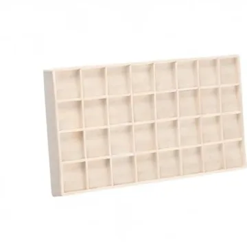 WOLF VAULT Earring Tray - Anti-Tarnish 32 Compartment Insert