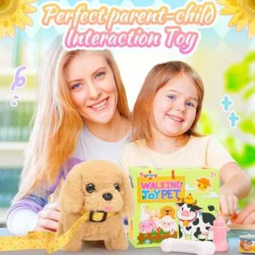 Interactive Plush Walking Dog Toy for Toddlers and Kids