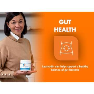 Lauricidin- The Original Monolaurin Supplement- 3000mg per Serving- 227g per Jar (Essential Immune Support and Gut Health)