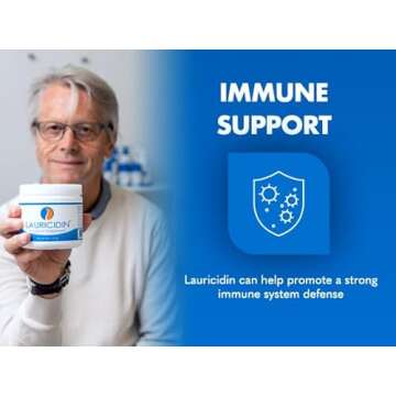 Lauricidin- The Original Monolaurin Supplement- 3000mg per Serving- 227g per Jar (Essential Immune Support and Gut Health)