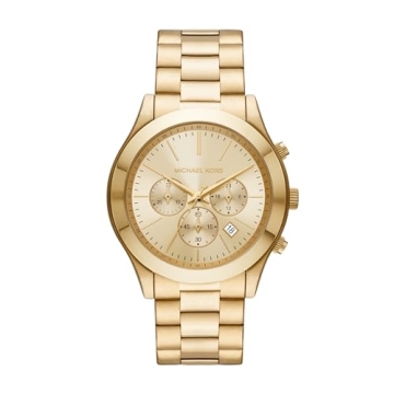Michael Kors Slim Runway Men's Gold-Tone Chronograph Watch