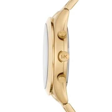 Michael Kors Slim Runway Men's Gold-Tone Chronograph Watch
