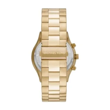 Michael Kors Slim Runway Men's Gold-Tone Chronograph Watch