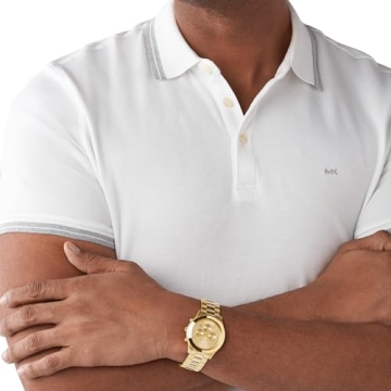 Michael Kors Slim Runway Men's Gold-Tone Chronograph Watch