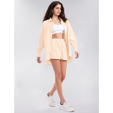 EXLURA Women's Stylish Summer 2 Piece Outfit Set