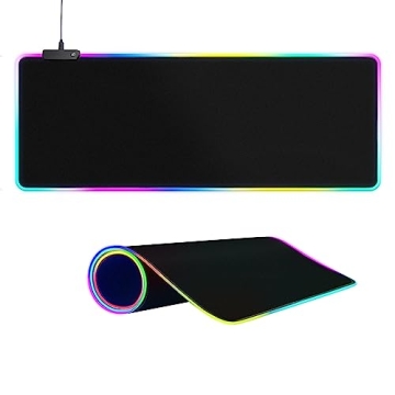 RGB Gaming Mouse Pad with Touch Control and Soft Base
