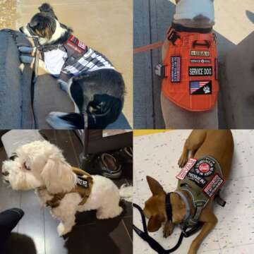 12 PCS Service Dog Patches for Vests and Harnesses