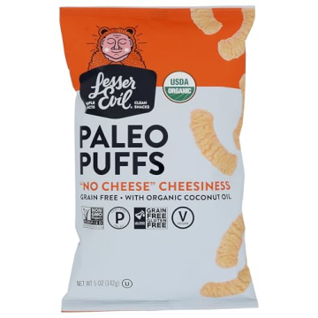 Organic No Cheddar Paleo Puffs - Healthy Snack Option