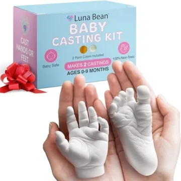 Luna Bean Baby Hand & Footprint Kit - Newborn Essential Must Haves for Boys Girls, Gifts for New Mom...