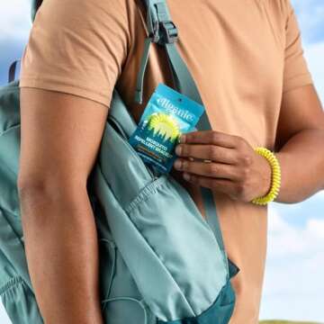 Cliganic 20 Pack Mosquito Repellent Bracelets, DEET-Free Bands, Individually Wrapped (Packaging May Vary)