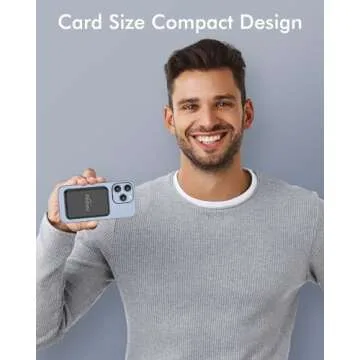 podoru for Magsafe Battery Pack, 5000mAh Magnetic Power Bank with Type-C Cable 20W PD Fast Charging Lighting Input Wireless Portable Charger for iPhone 16/15/14/13/12/ All Series-Black