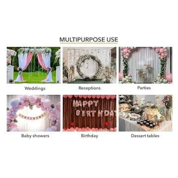 AK TRADING CO. 10 feet x 8 feet IFR Polyester Backdrop Drapes Curtains Panels with Rod Pockets - Wedding Ceremony Party Home Window Decorations - Dark Teal