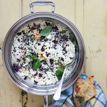 360° Saute Pan 12" with Lid, Stainless Steel Cookware, Hand Crafted in the United States, Induction Cookware.