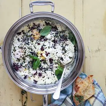 360° Saute Pan 12" with Lid, Stainless Steel Cookware, Hand Crafted in the United States, Induction Cookware.