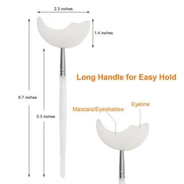 Silicone Mascara Guard Shields for Eye Makeup Residue Prevention