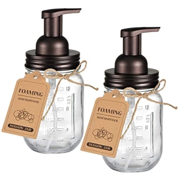 Amolliar Foaming Soap Dispenser Rustic Decor 2 Pack