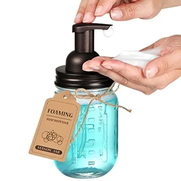 Amolliar Foaming Soap Dispenser Rustic Decor 2 Pack