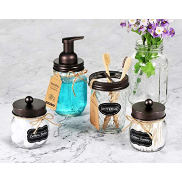 Amolliar Foaming Soap Dispenser Rustic Decor 2 Pack