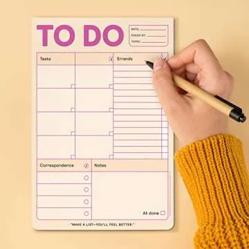 1-Count Knock Knock to Do Pad, Squares for Prioritizing to Do List Note Pad & Daily Planner Pad, 6 x 9-inches (Pastel Edition)