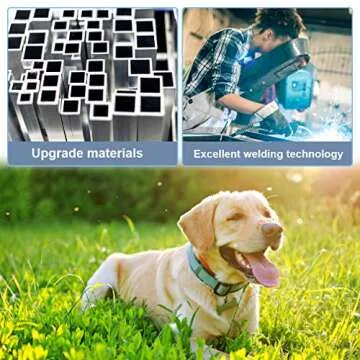 BestPet Heavy Duty Pet Playpen Dog Exercise Pen Cat Fence B, 40-Inch, Black