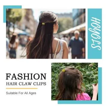 HOYOLS 36 Pcs Colorful Mini Hair Clips for All Styles