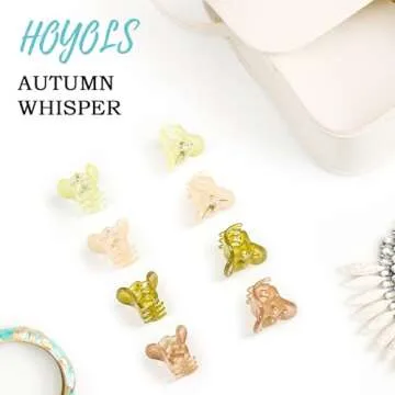 HOYOLS 36 Pcs Colorful Mini Hair Clips for All Styles