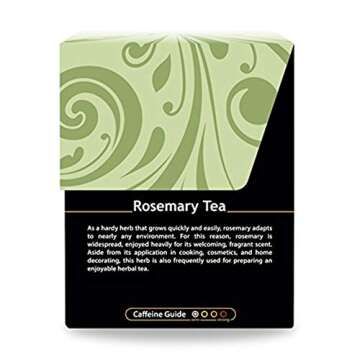 Buddha Teas Organic Rosemary Tea - OU Kosher, USDA Organic, CCOF Organic, 18 Bleach-Free Tea Bags