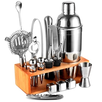 Professional 17-piece Cocktail Shaker Set for Home Mixology