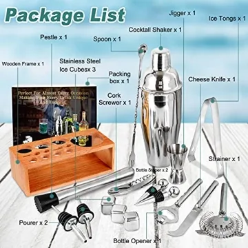 Professional 17-piece Cocktail Shaker Set for Home Mixology