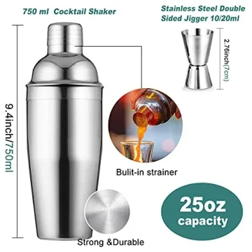 Professional 17-piece Cocktail Shaker Set for Home Mixology