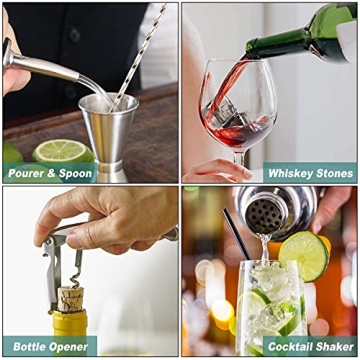 Professional 17-piece Cocktail Shaker Set for Home Mixology