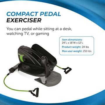 Stamina InMotion Compact Strider: Under Desk Elliptical