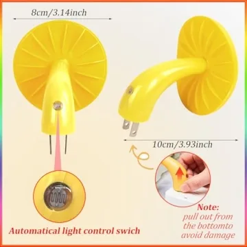 Mushroom-Shaped LED Night Light with Sensor Technology