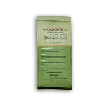 Tieman's Fusion Coffee Low Acid Dark Roast 10-Ounce Bag