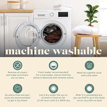 22X22 Throw Pillow Insert, Down and Feather Fill, USA Made