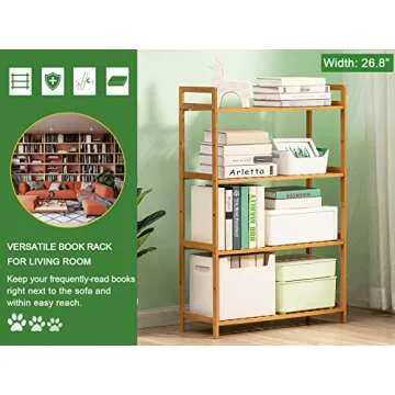 OwizJade Adjustable 4 Tier Shoe Rack for Stylish Storage