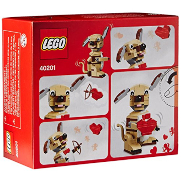 LEGO Cupid Dog Building Kit Hearts for Kids and Adults