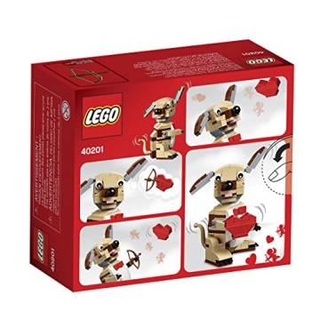 LEGO Cupid Dog Building Kit Hearts for Kids and Adults