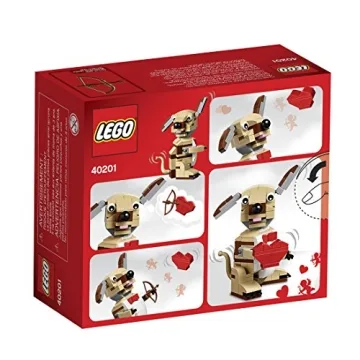 LEGO Cupid Dog Building Kit Hearts for Kids and Adults