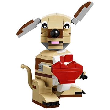 LEGO Cupid Dog Building Kit Hearts for Kids and Adults