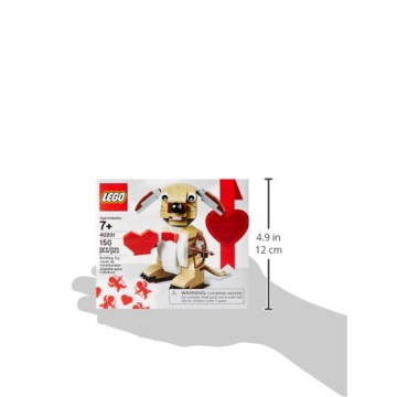LEGO Cupid Dog Building Kit Hearts for Kids and Adults