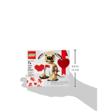 LEGO Cupid Dog Building Kit Hearts for Kids and Adults