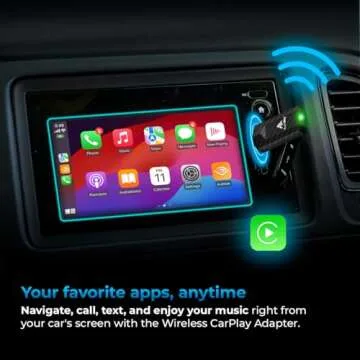 Wireless CarPlay Adapter 2023 Pro Slim Edition - Smallest and Fastest Wireless CarPlay Adapter - AutoSky - Factory Wired CarPlay Cars – USB-A and USB-C Cables – Wired CarPlay Required